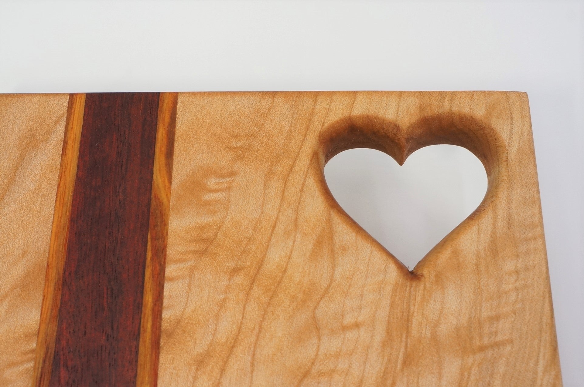 Figured Maple with Heart Cutting Board
