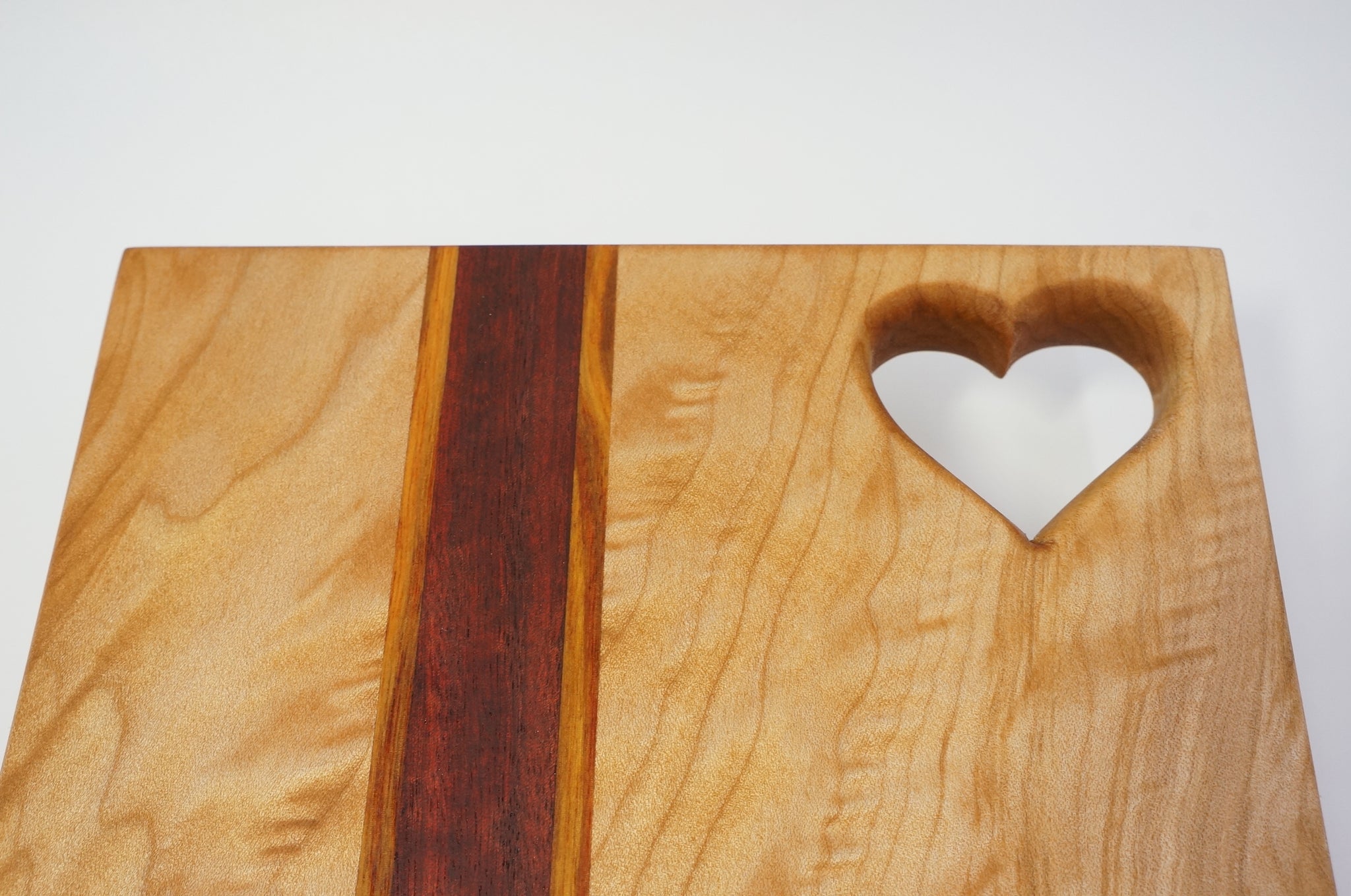 Figured Maple with Heart Cutting Board