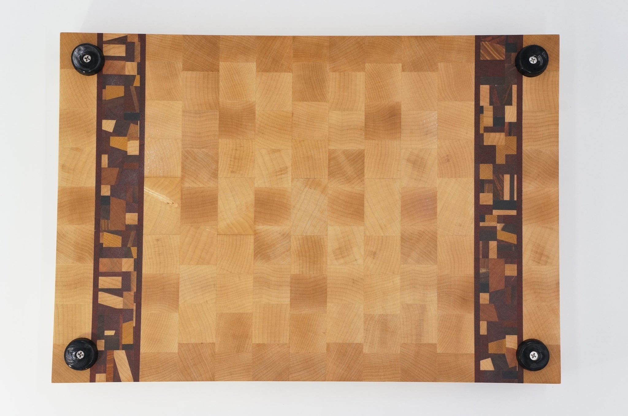 Maple with Double Chaos Accent End Grain Cutting Board